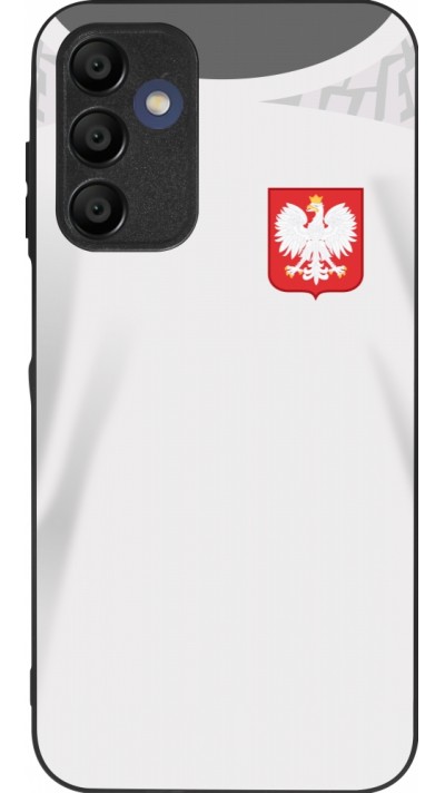 Coque Samsung Galaxy A16 - Silicone rigide noir Maillot de football Pologne 2022 personnalisable