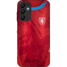 Samsung Galaxy A16 Case Hülle - Silikon schwarz Tschechische Republik personalisierbares Fussballtrikot