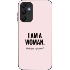 Coque Samsung Galaxy A16 - Silicone rigide noir I am a woman