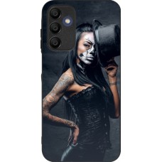 Coque Samsung Galaxy A16 - Silicone rigide noir Halloween 22 Tattooed Girl