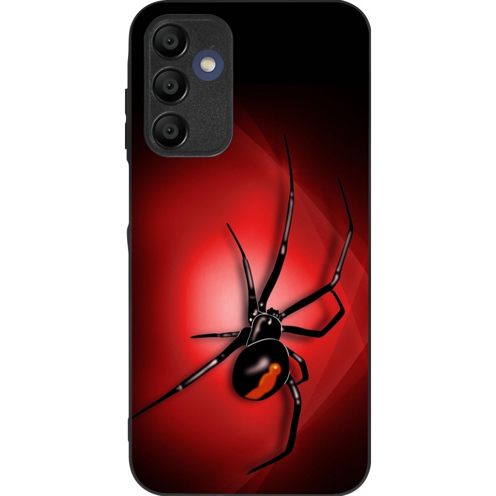 Coque Samsung Galaxy A16 - Silicone rigide noir Halloween 2023 spider black widow