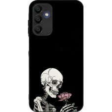 Coque Samsung Galaxy A16 - Silicone rigide noir Halloween 2023 rose and skeleton