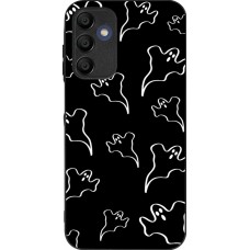 Coque Samsung Galaxy A16 - Silicone rigide noir Halloween 2024 black and white ghosts