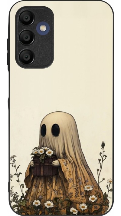 Coque Samsung Galaxy A16 - Silicone rigide noir Halloween 2025 Ghost gardener