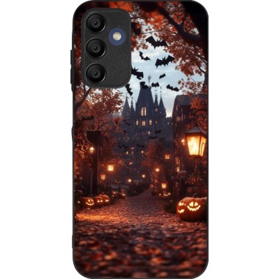 Coque Samsung Galaxy A16 - Silicone rigide noir Halloween 2025 Haunted house