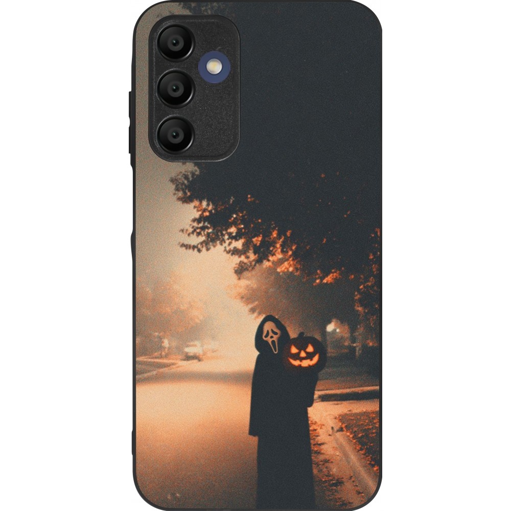 Coque Samsung Galaxy A16 - Silicone rigide noir Halloween 2025 Scream