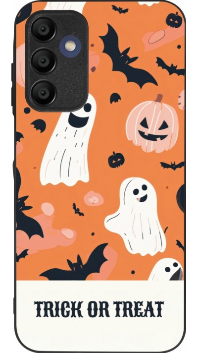 Coque Samsung Galaxy A16 - Silicone rigide noir Halloween 2025 Trick treat
