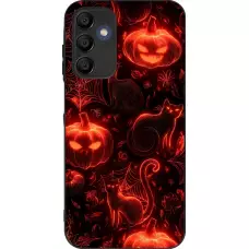 Coque Samsung Galaxy A16 - Silicone rigide noir Halloween 2026 Pattern Halloween