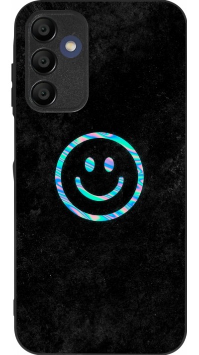 Coque Samsung Galaxy A16 - Silicone rigide noir Happy smiely irisé