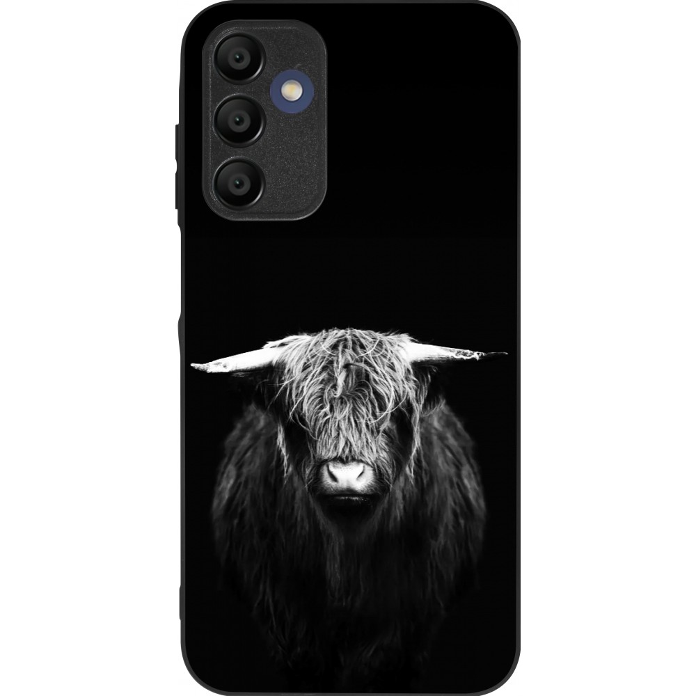 Coque Samsung Galaxy A16 - Silicone rigide noir Highland calf black