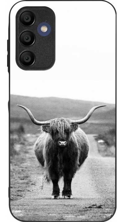 Coque Samsung Galaxy A16 - Silicone rigide noir Highland cattle