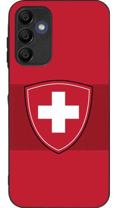 Samsung Galaxy A16 Case Hülle - Silikon schwarz Hockey World Championship Ecusson Suisse