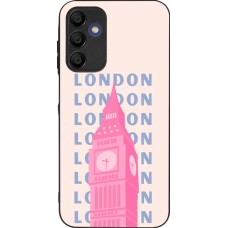 Samsung Galaxy A16 Case Hülle - Silikon schwarz London Pink Print