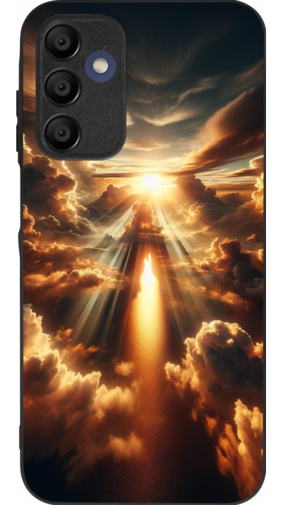 Coque Samsung Galaxy A16 - Silicone rigide noir Lueur Céleste Zenith