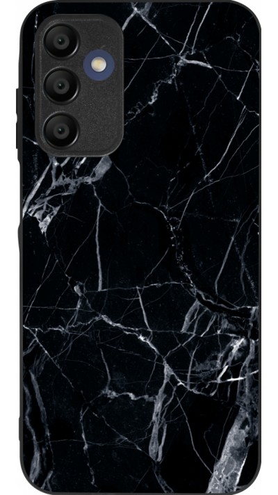 Samsung Galaxy A16 Case Hülle - Silikon schwarz Marble Black 01
