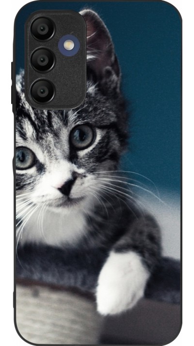 Samsung Galaxy A16 Case Hülle - Silikon schwarz Meow 23