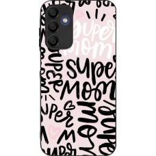 Coque Samsung Galaxy A16 - Silicone rigide noir Mom 2024 Super mom