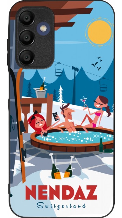 Coque Samsung Galaxy A16 - Silicone rigide noir Nendaz Mountain Jacuzzi