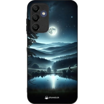 Samsung Galaxy A16 Case Hülle - Silikon schwarz Ansicht des Nachthimmels