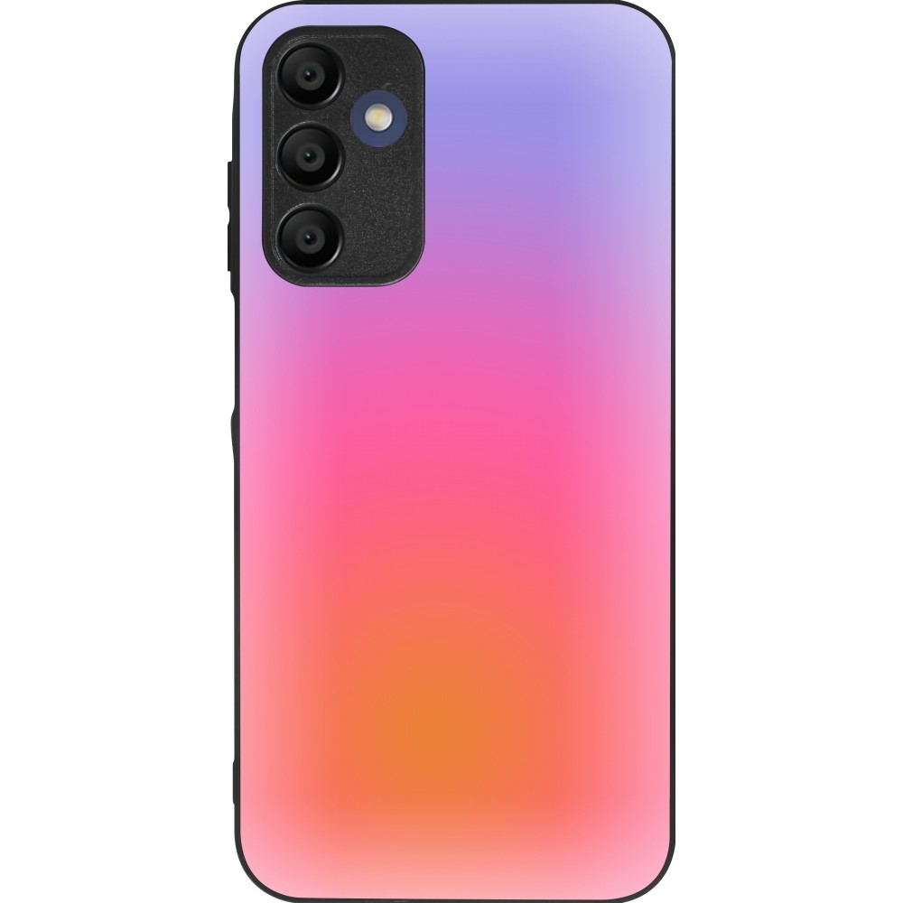 Coque Samsung Galaxy A16 - Silicone rigide noir Orange Pink Blue Gradient
