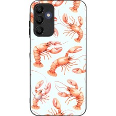 Samsung Galaxy A16 Case Hülle - Silikon schwarz Muster von pastellfarbenen Hummern
