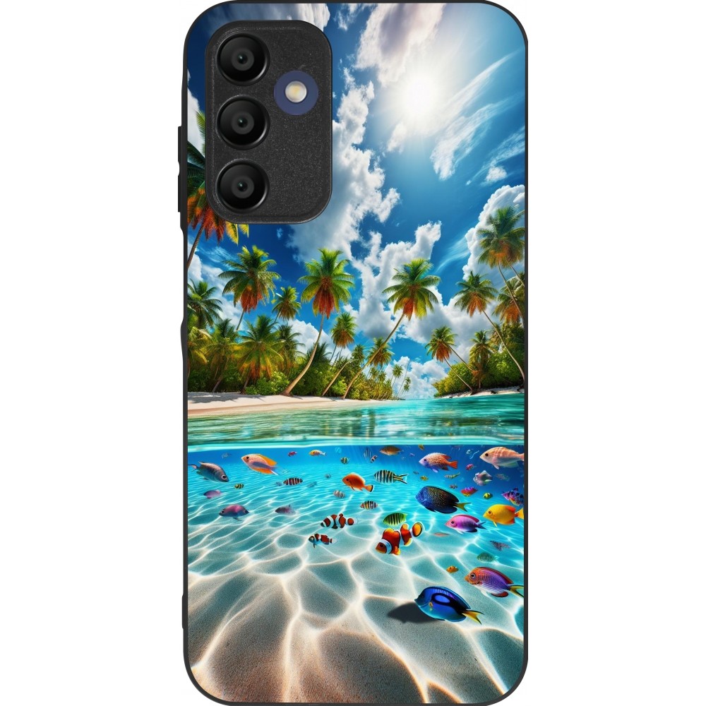 Samsung Galaxy A16 Case Hülle - Silikon schwarz Strandparadies