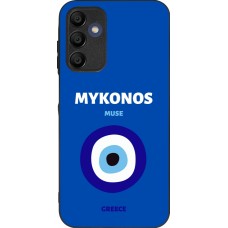 Coque Samsung Galaxy A16 - Silicone rigide noir Pop Summer Destination Mykonos