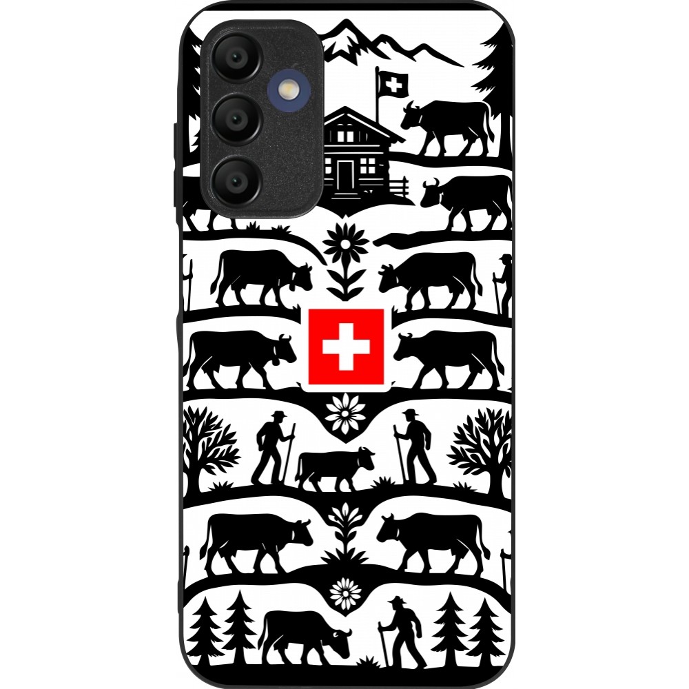 Coque Samsung Galaxy A16 - Silicone rigide noir Poya Suisse 3