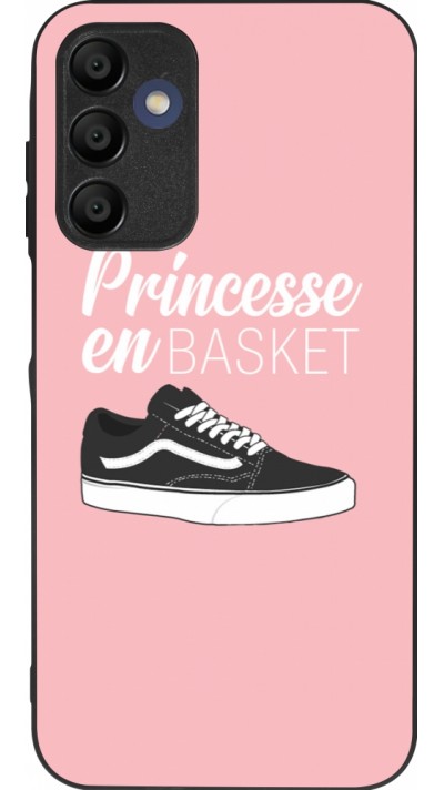 Coque Samsung Galaxy A16 - Silicone rigide noir princesse en basket