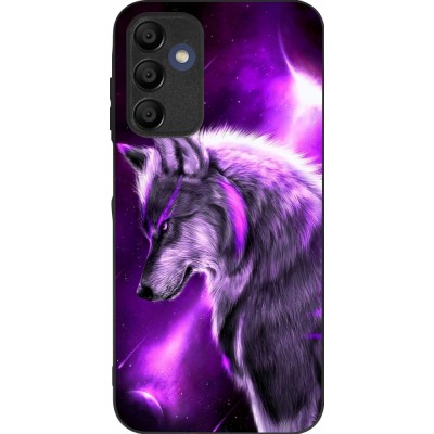 Samsung Galaxy A16 Case Hülle - Silikon schwarz Purple Sky Wolf