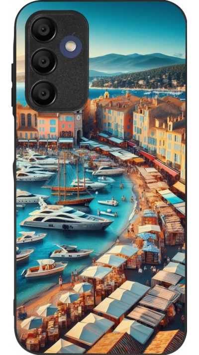 Coque Samsung Galaxy A16 - Silicone rigide noir Saint-Tropez Beach