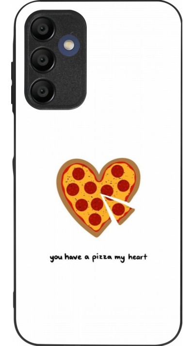 Coque Samsung Galaxy A16 - Silicone rigide noir Saint Valentines Day 26 You have my pizza heart