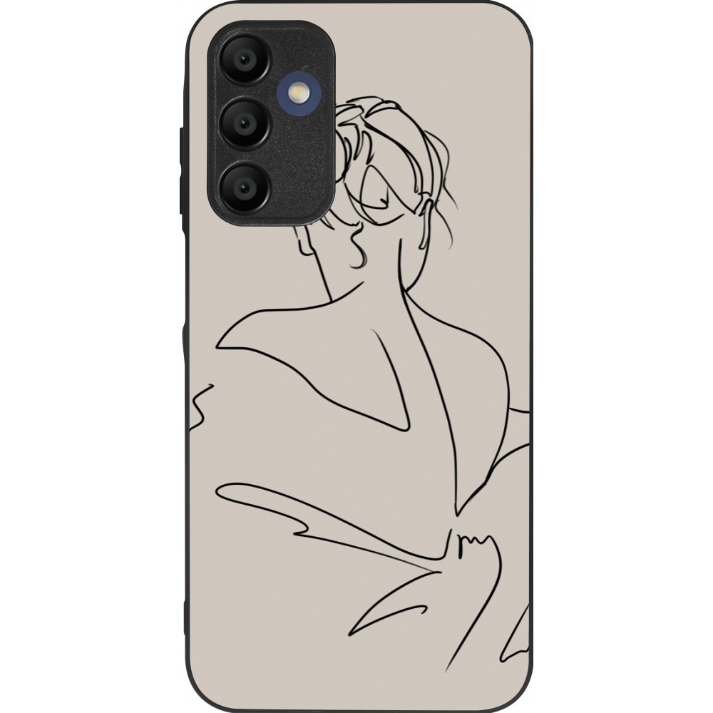 Samsung Galaxy A16 Case Hülle - Silikon schwarz Salnikova 05