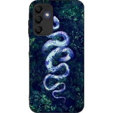 Samsung Galaxy A16 Case Hülle - Silikon schwarz Snake Blue Anaconda