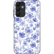 Coque Samsung Galaxy A16 - Silicone rigide noir Spring 23 watercolor blue flowers