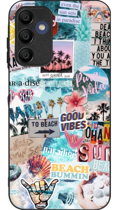 Coque Samsung Galaxy A16 - Silicone rigide noir Summer 20 collage
