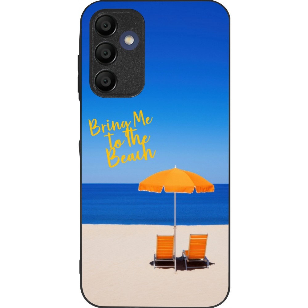 Samsung Galaxy A16 Case Hülle - Silikon schwarz Summer 2025 Bring me to the beach