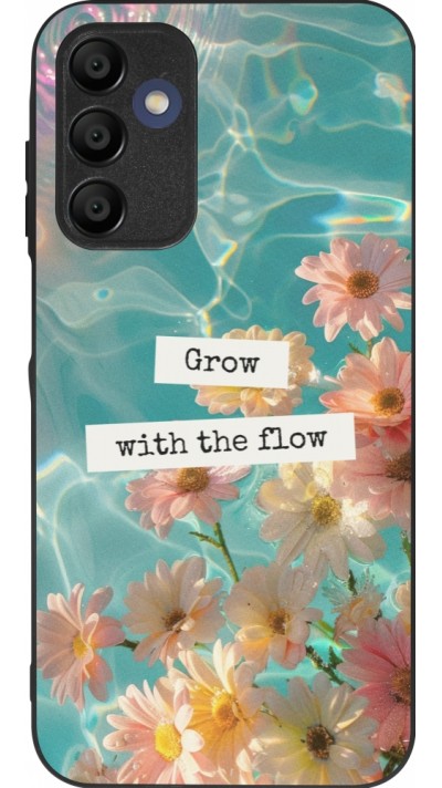 Coque Samsung Galaxy A16 - Silicone rigide noir Summer 2025 Grow with the flow