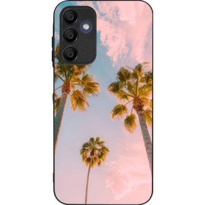 Samsung Galaxy A16 Case Hülle - Silikon schwarz Summer 2025 Palmiers