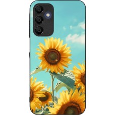 Samsung Galaxy A16 Case Hülle - Silikon schwarz Sunflowers Summer 2026