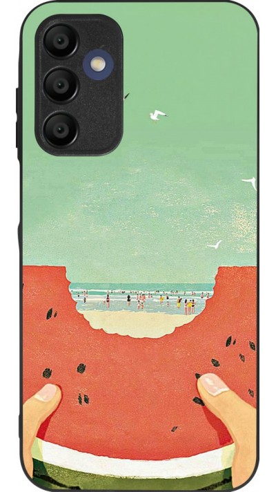 Samsung Galaxy A16 Case Hülle - Silikon schwarz Views through a watermelon Summer 2026