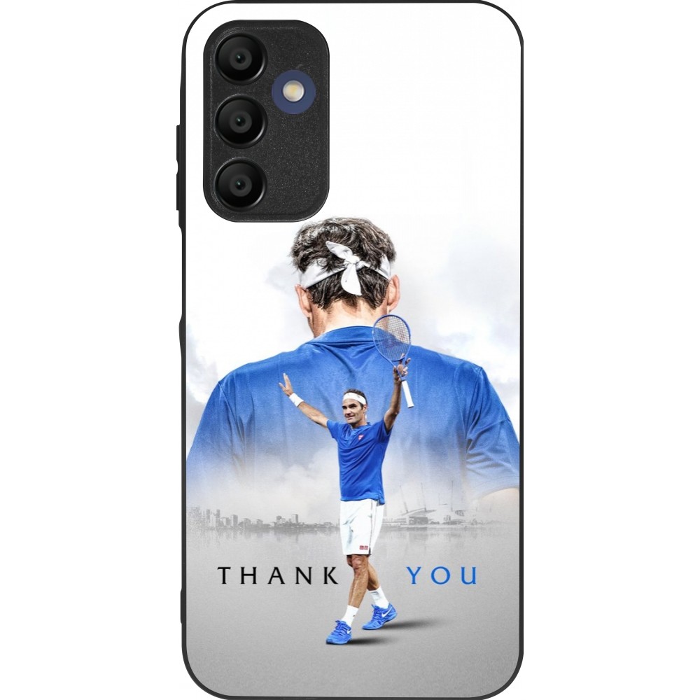Samsung Galaxy A16 Case Hülle - Silikon schwarz Thank you Roger
