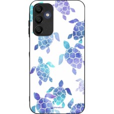 Samsung Galaxy A16 Case Hülle - Silikon schwarz Turtles pattern watercolor