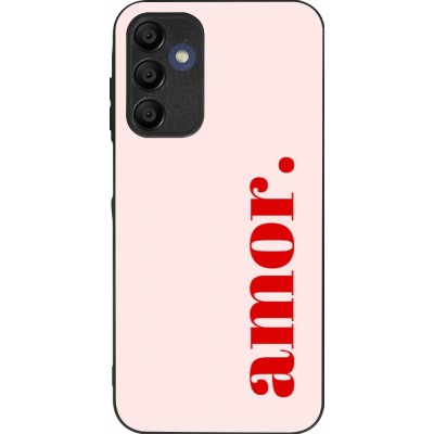 Samsung Galaxy A16 Case Hülle - Silikon schwarz Valentine 2024 amor