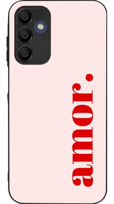 Coque Samsung Galaxy A16 - Silicone rigide noir Valentine 2024 amor