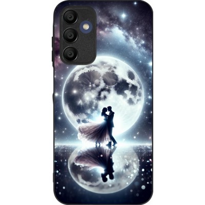 Samsung Galaxy A16 Case Hülle - Silikon schwarz Valentin 2024 Liebe unter dem Mond
