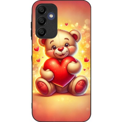 Samsung Galaxy A16 Case Hülle - Silikon schwarz Valentin 2024 Teddy Liebe