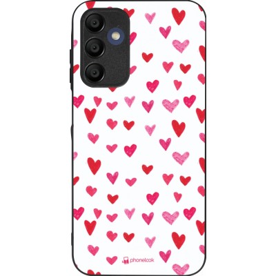 Coque Samsung Galaxy A16 - Silicone rigide noir Valentine 2022 Many pink hearts