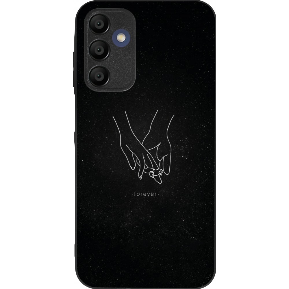 Coque Samsung Galaxy A16 - Silicone rigide noir Valentine 2023 hands forever