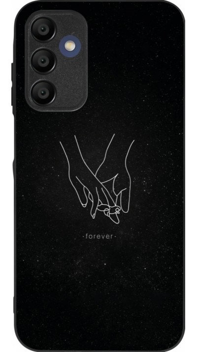 Coque Samsung Galaxy A16 - Silicone rigide noir Valentine 2023 hands forever